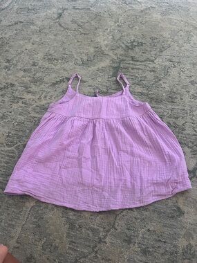 Cat & Jack Lilac Spaghetti-Strap Gauze Top